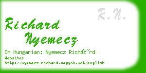 richard nyemecz business card